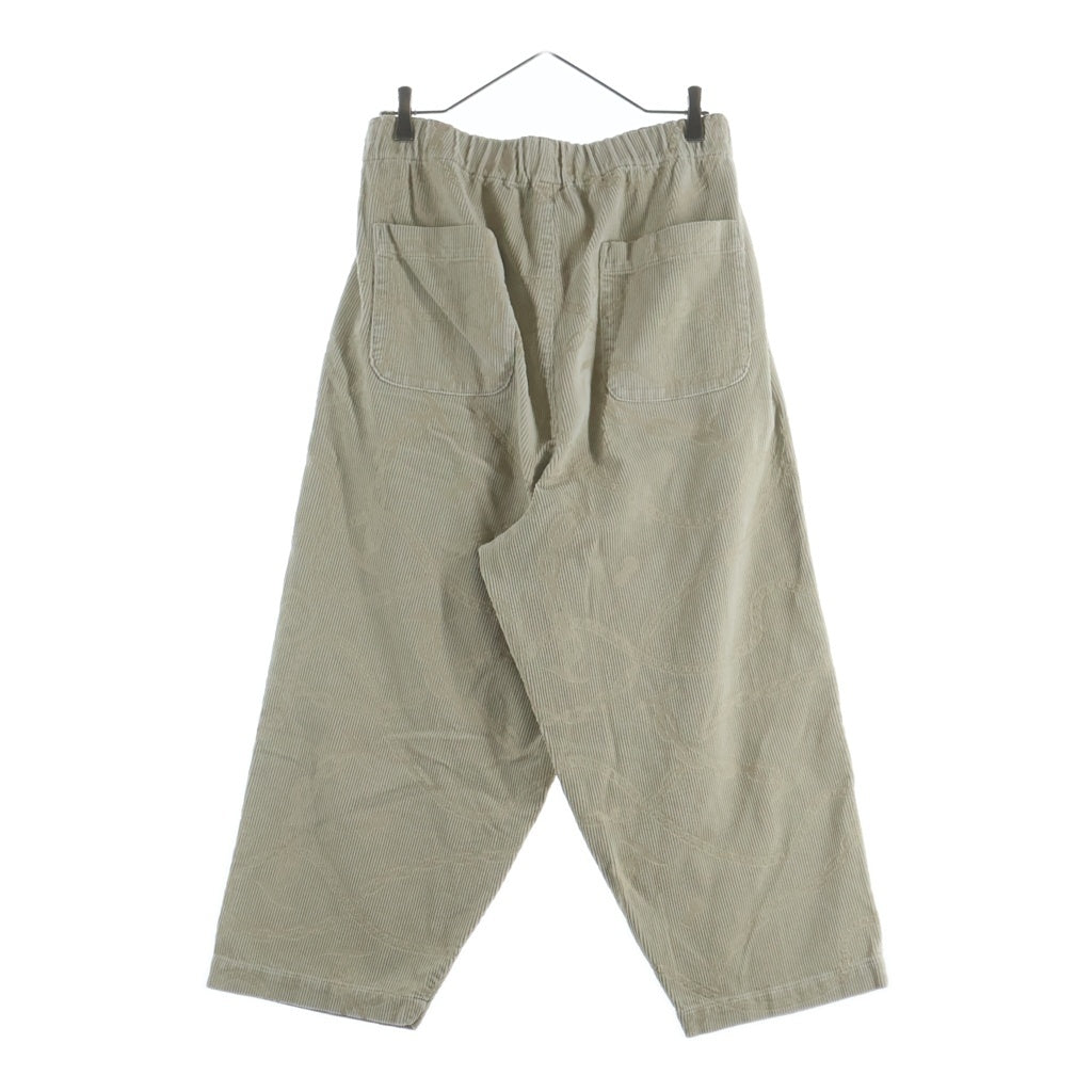 GANGSTERVILLE(ギャングスタービル) CHAIN LINK CORDUROY EAZY PANTS チェーンリンク コーデュロイイージーパンツ ベージュ GSV-23-AW-11