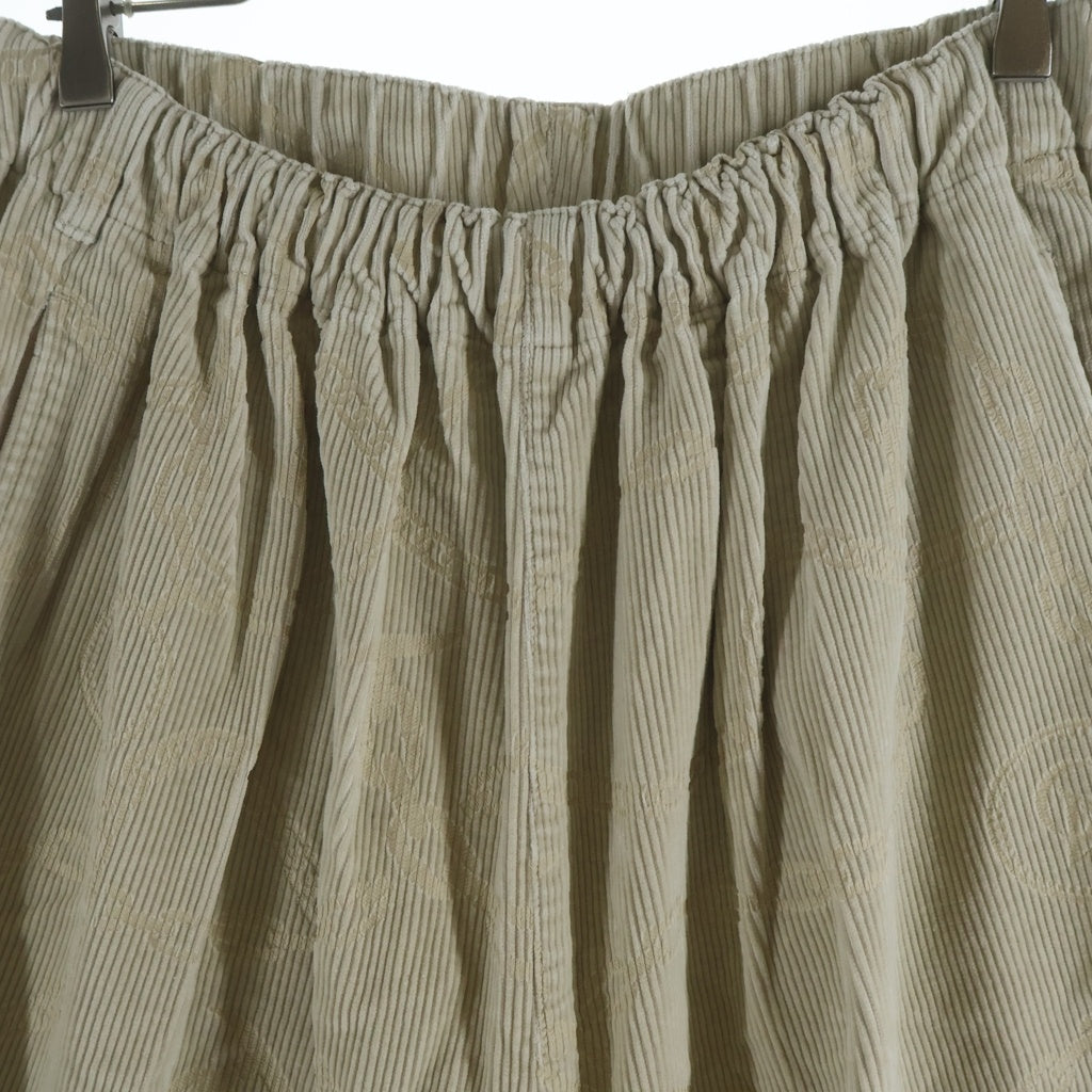 GANGSTERVILLE(ギャングスタービル) CHAIN LINK CORDUROY EAZY PANTS チェーンリンク コーデュロイイージーパンツ ベージュ GSV-23-AW-11