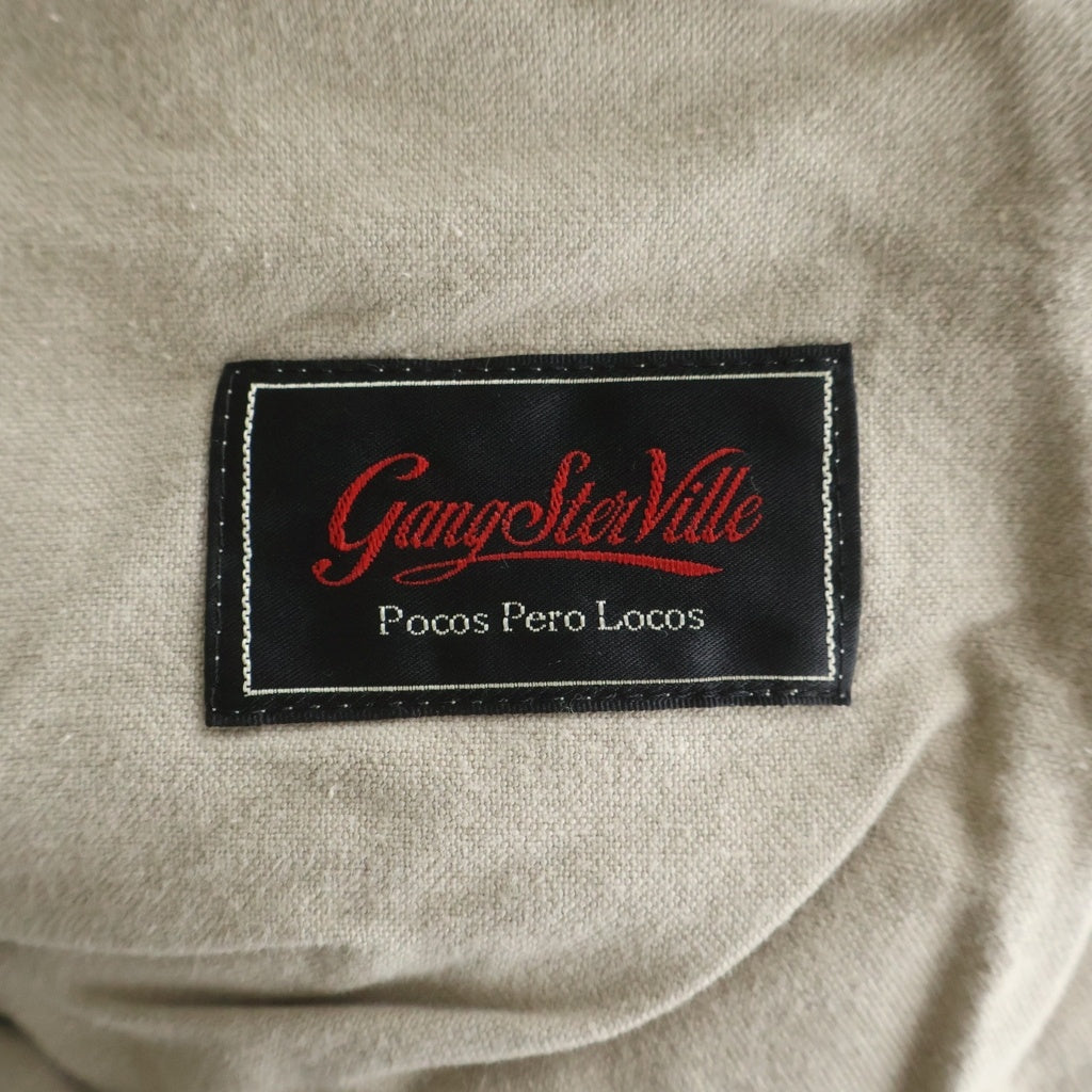 GANGSTERVILLE(ギャングスタービル) CHAIN LINK CORDUROY EAZY PANTS チェーンリンク コーデュロイイージーパンツ ベージュ GSV-23-AW-11