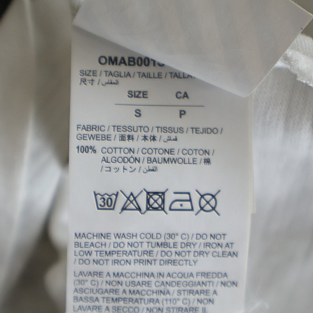 OFF-WHITE(オフホワイト) 18SS DIAG MONALISA モナリザ デザイン クルーネック ロングスリーブ 長袖Tシャツ カットソー ホワイト OMAB001S18001012