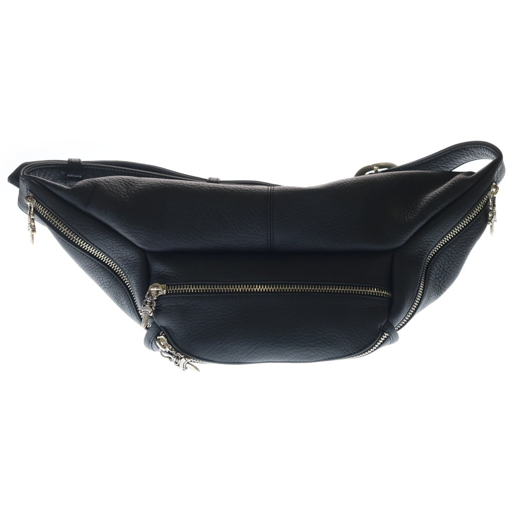 CHROME HEARTS(クロムハーツ) #1 SNAT PACK スナットパック ダガージップ ガンスリンガーベルト レザーウエストバッグ ブラック BCA378