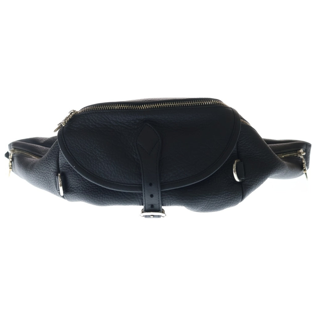 CHROME HEARTS(クロムハーツ) #1 SNAT PACK スナットパック ダガージップ ガンスリンガーベルト レザーウエストバッグ ブラック BCA378