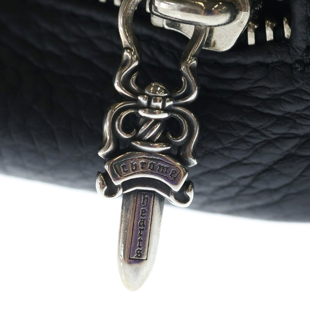 CHROME HEARTS(クロムハーツ) #1 SNAT PACK スナットパック ダガージップ ガンスリンガーベルト レザーウエストバッグ ブラック BCA378