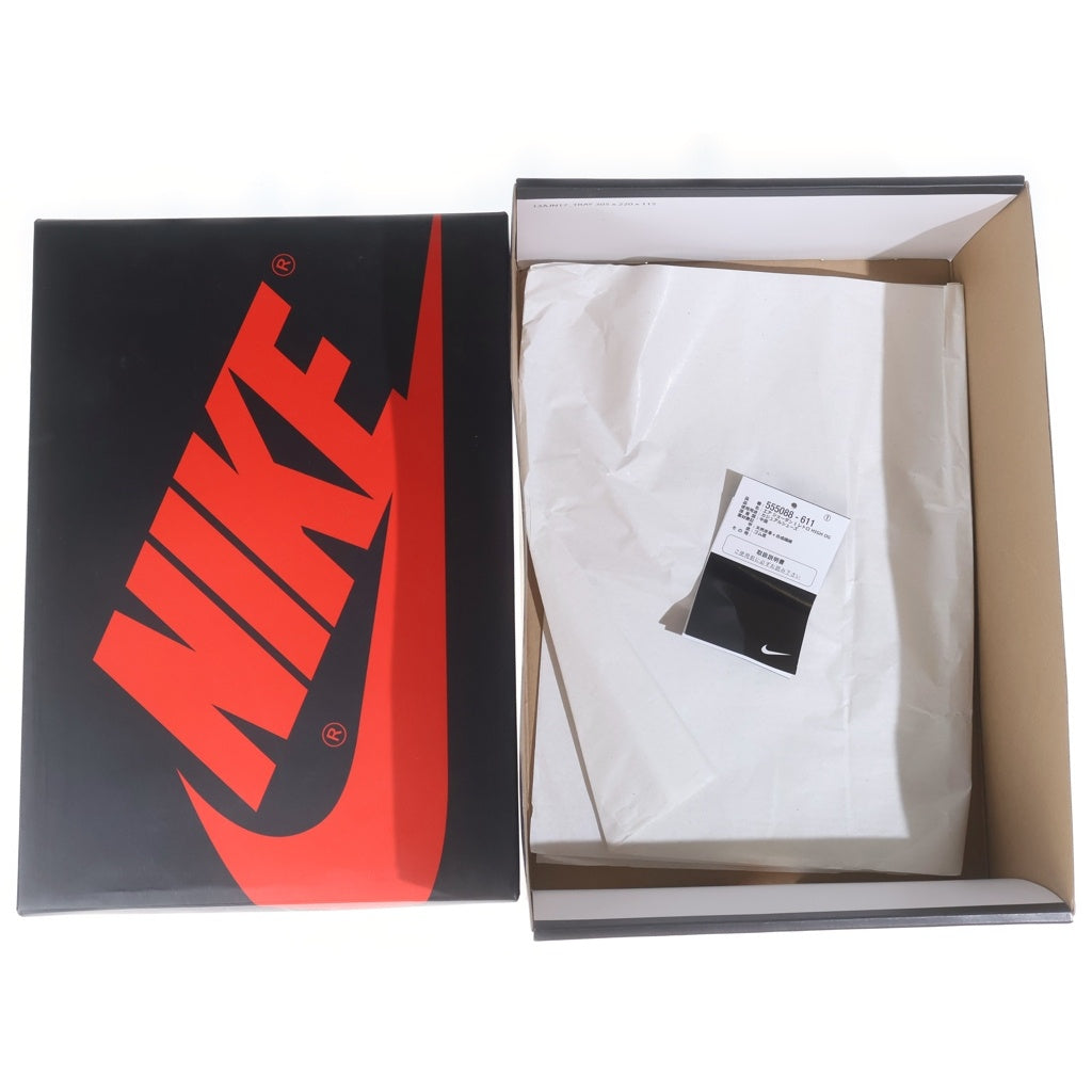 NIKE(ナイキ) AIR JORDAN1 HIGH OG BORDEAUX 555088-611エアジョーダン1 ボルドー ハイカットスニーカー ホワイト/ボルドー US9/27cm