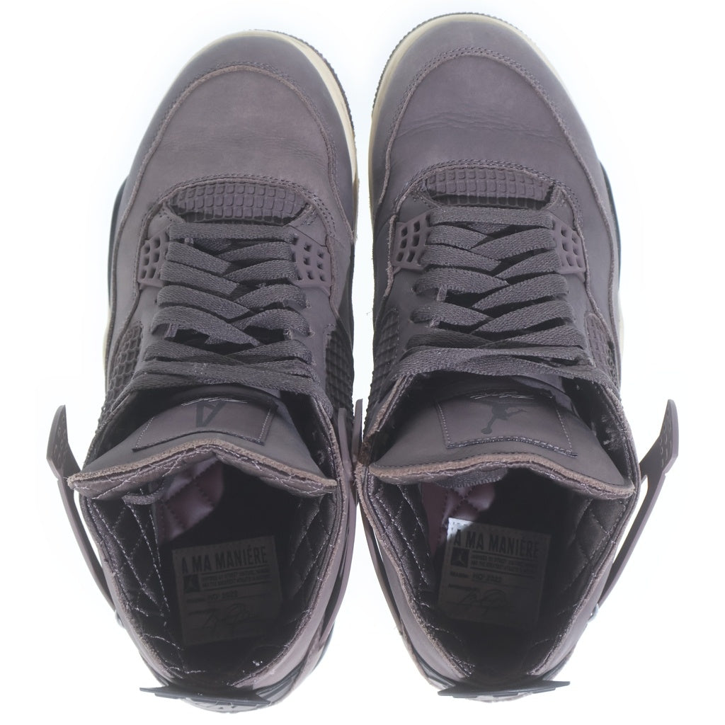 NIKE(ナイキ) ×A Ma Maniere AIR JORDAN4 VIOLET ORE DV6773-220 アママニエール エアジョーダン4 バイオレット オレ ハイカットスニーカー ブラウン US9.5/27.5cm