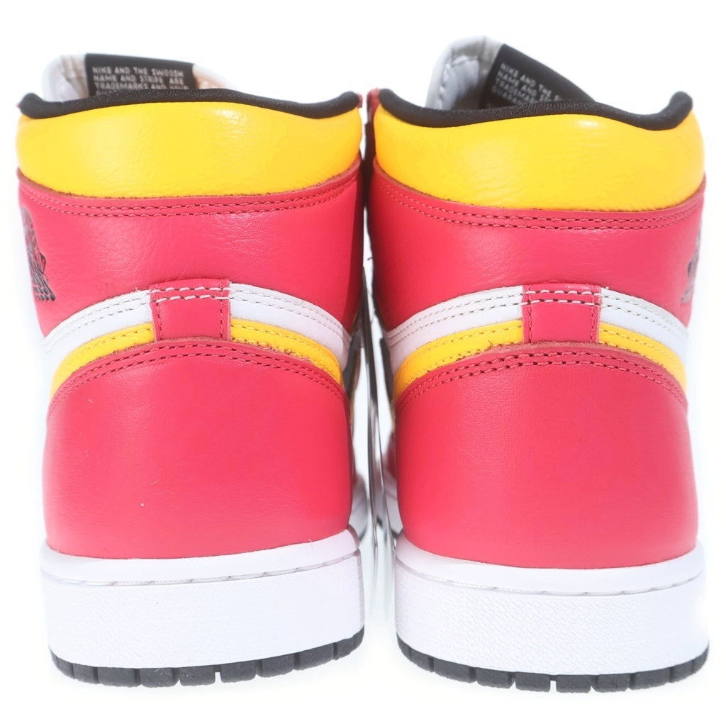 NIKE(ナイキ) AIR JORDAN1 HIGH OG LIGHT FUSION RED 555088-603 エアジョーダン1 ライトフュージョンレッド ハイカットスニーカー マルチ US9/27cm