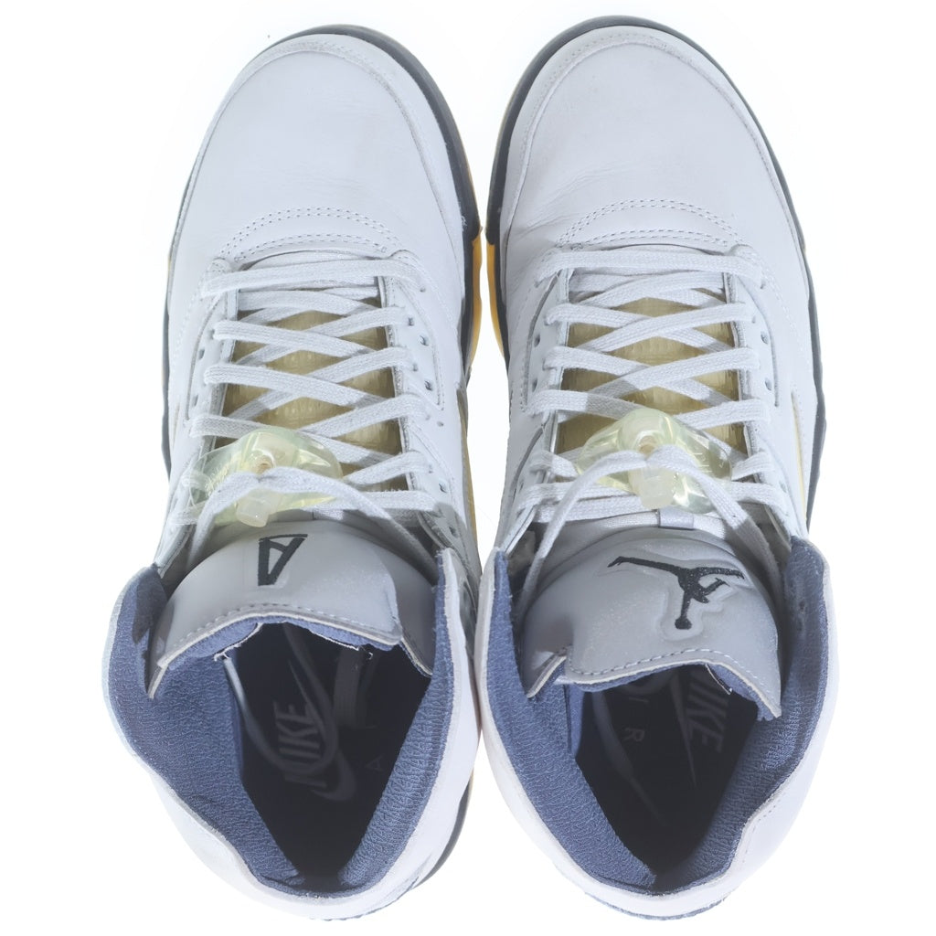 NIKE(ナイキ) ×A Ma Maniere WMNS AIR JORDAN5 RETRO SP DOWN FZ5758-004 アママ二エール ウィメンズ エアジョーダン5 レトロ ドーン ハイカットスニーカー ホワイト US10.5/27.5cm