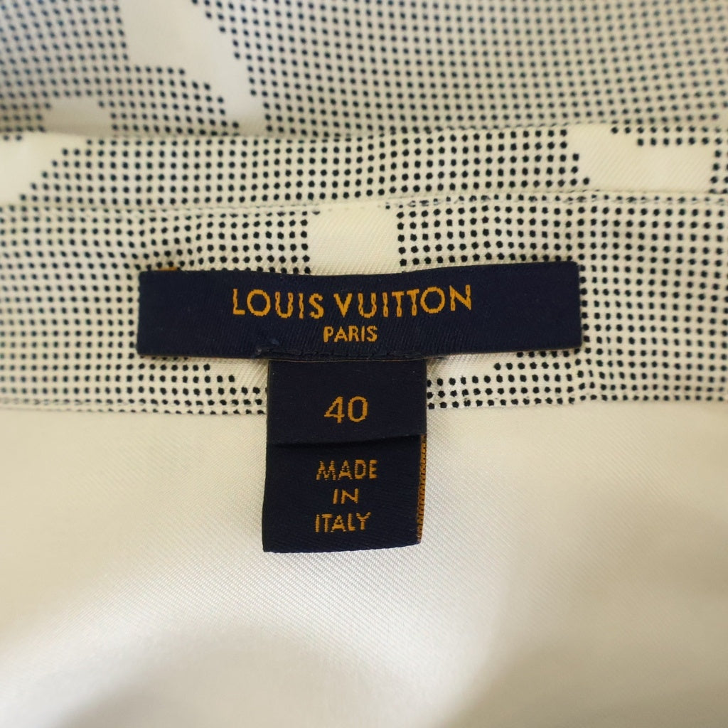 LOUIS VUITTON(ルイヴィトン) 23SS インバーテッドマヒナモノグラムマスキュリン 長袖シャツ レディース グレー RW231W RV6 FOBL08