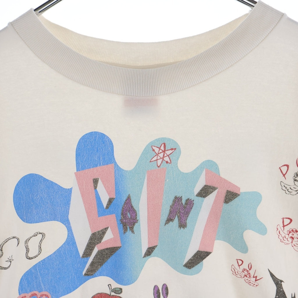 SAINT MICHAEL(セントマイケル) 25SS SAINT MX SS TEE WHITE デイオブザフリークス 半袖Tシャツ ホワイト SM-HR8-0000-023