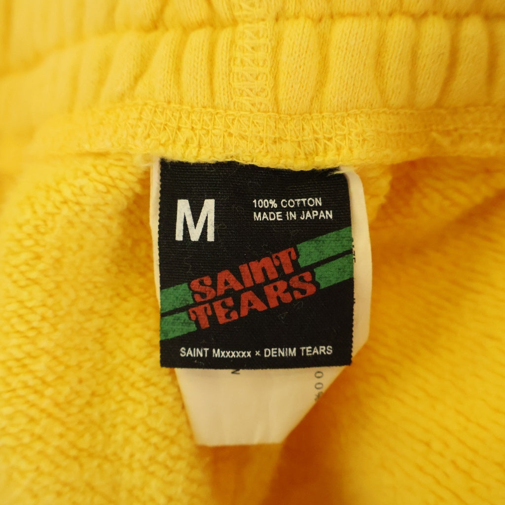 SAINT MICHAEL(セントマイケル) 21AW ×DENIM TEARS STT SWT PNT STTRS LG デニムティアーズ スウェットパンツ イエロー SM-A21-0000-053