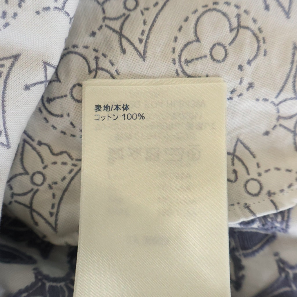 LOUIS VUITTON(ルイヴィトン) 21AW モノグラムフラワーパターン コットン長袖シャツ 総柄 グレー RM212Q EO4 HLS43W
