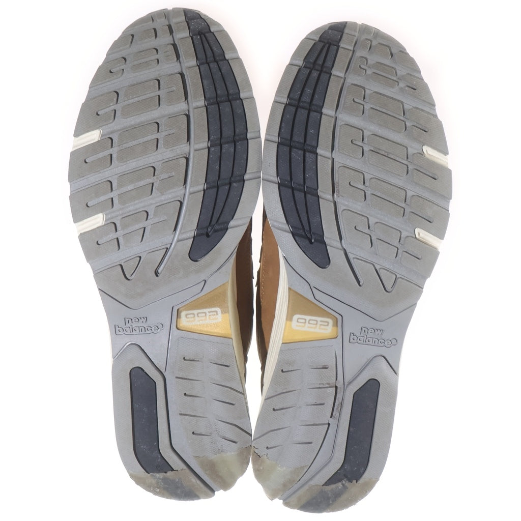 New Balance(ニューバランス) M992LX スウェード ローカットスニーカー ブラウン US9/27cm