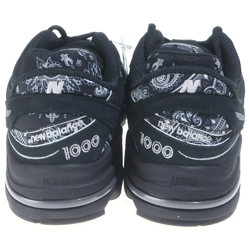 New Balance(ニューバランス) ×ATMOS 1000 M1000AP アトモス バンダナ ローカットスニーカー ブラック US10/28cm