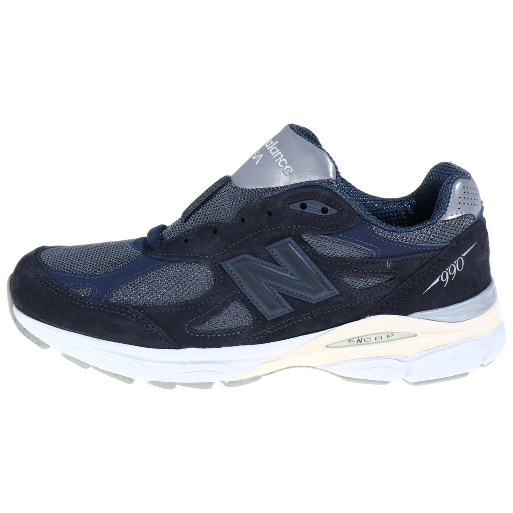 New Balance(ニューバランス) ×KITH キス スエード ローカットスニーカー ネイビー US9.5/27.5cm M990KI3