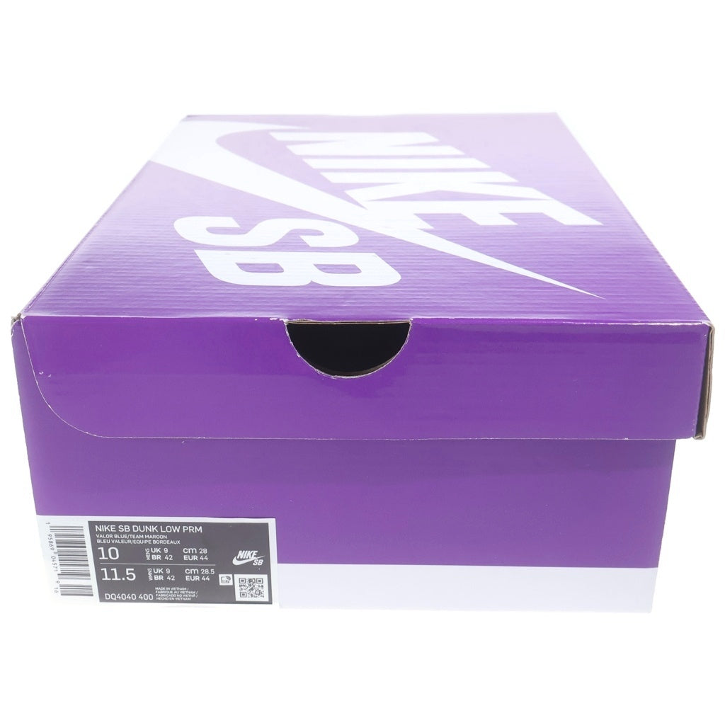 NIKE SB(ナイキエスビー) DUNK LOW PRO PHILADELPHIA PHILLIES DQ4040-400 ダンク プロ フィラデルフィアフィリーズ ローカットスニーカー ブルー US10/28cm