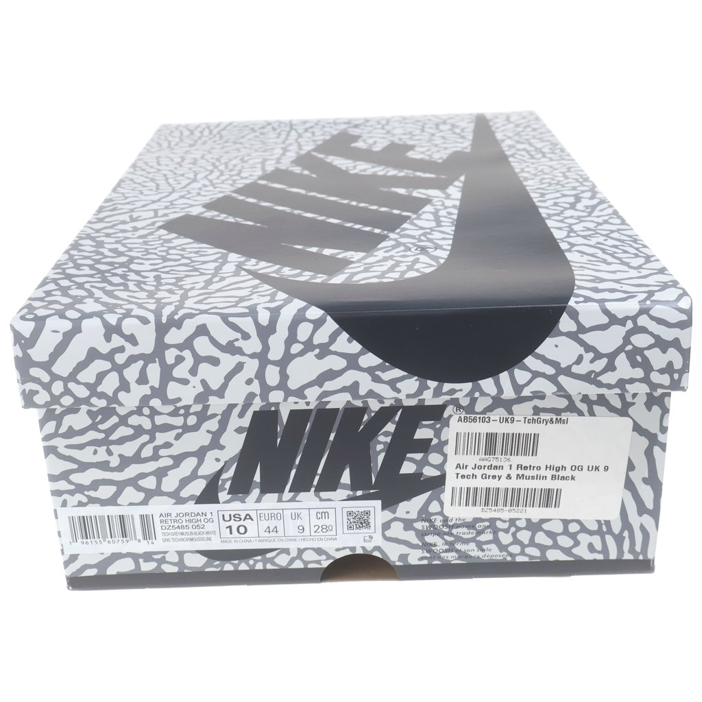 NIKE(ナイキ) AIR JORDAN 1 RETRO HIGH OG WHITE CEMENT ELEPHANT DZ5485-052 エアジョーダン1 ホワイトセメント ハイカットスニーカー ホワイト/グレー US10/28cm
