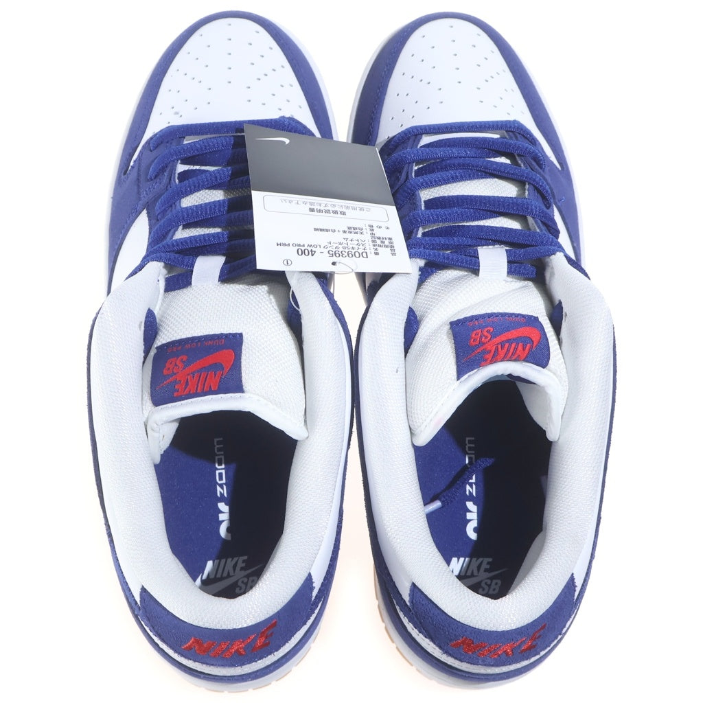 NIKE SB(ナイキエスビー) DUNK LOW PRO PRM LOS ANGELES DODGERS DO9395-400 ダンク ロサンゼルスドジャーズ ローカットスニーカー ブルー US10/28cm