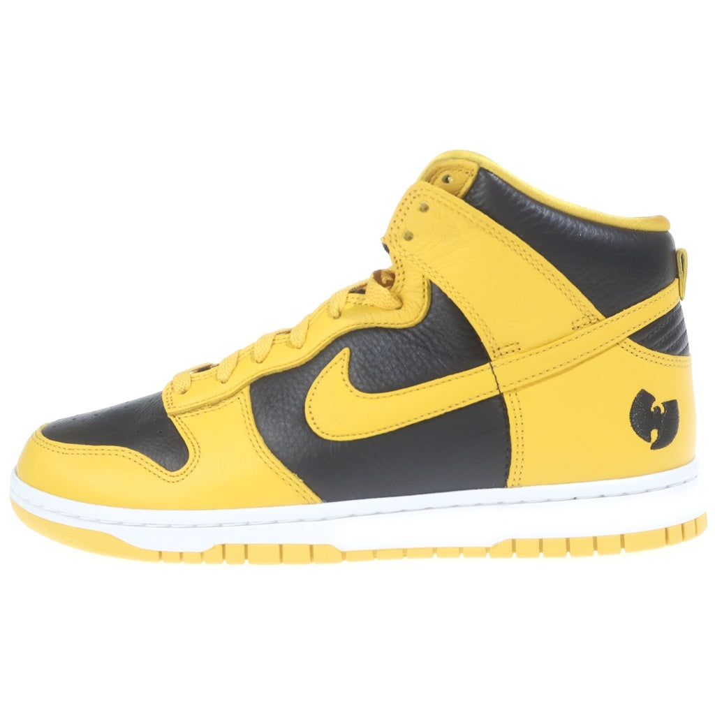 NIKE(ナイキ) ×Wu-Tang Clan DUNK HIGH HJ4320-001 ウータンクラン ダンク ハイカットスニーカー イエロー/ブラック US10/28cm