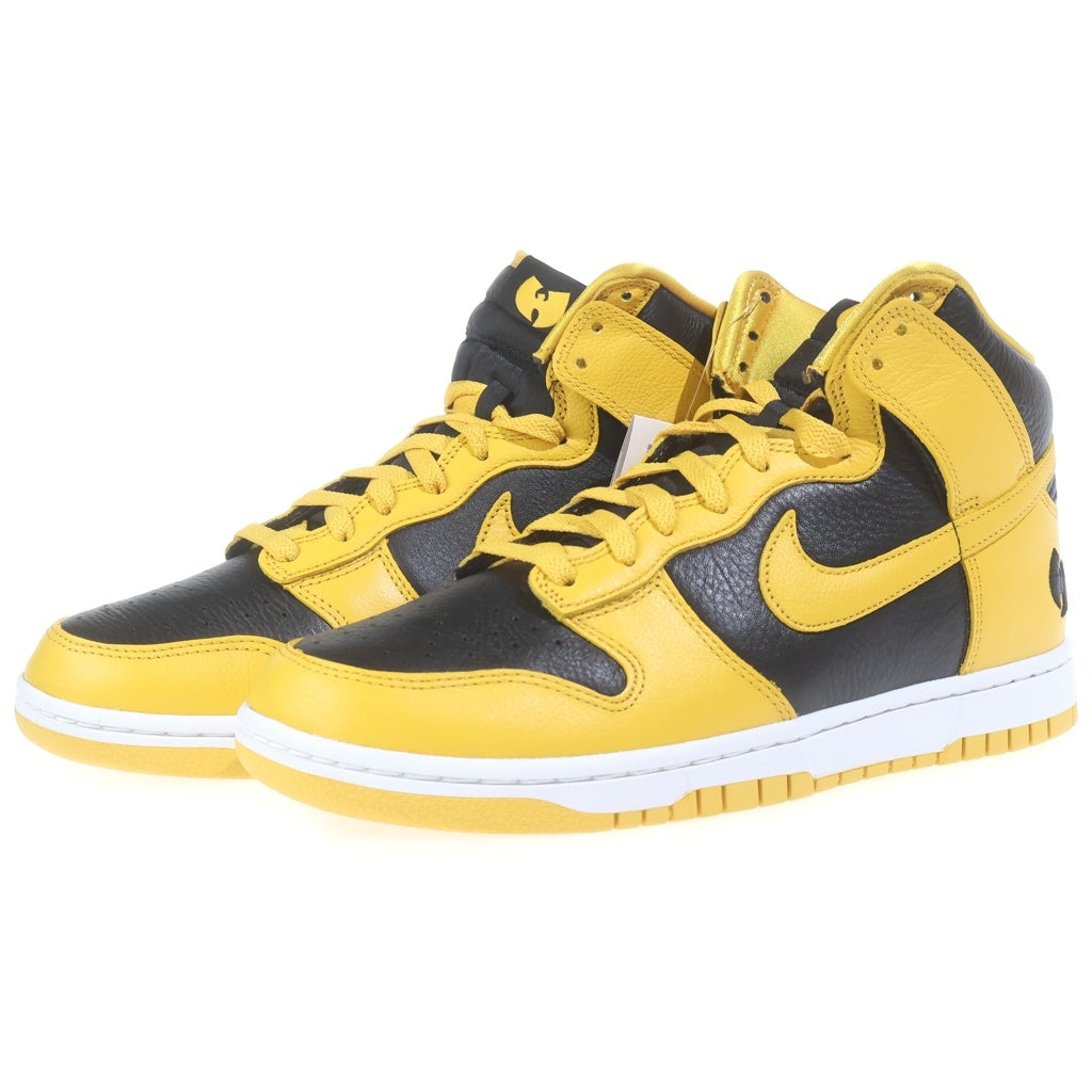 NIKE(ナイキ) ×Wu-Tang Clan DUNK HIGH HJ4320-001 ウータンクラン ダンク ハイカットスニーカー イエロー/ブラック US10/28cm