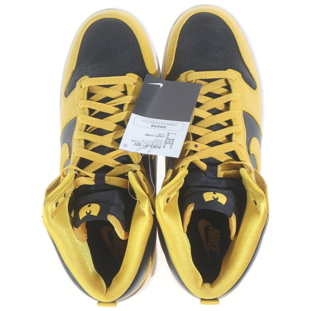 NIKE(ナイキ) ×Wu-Tang Clan DUNK HIGH HJ4320-001 ウータンクラン ダンク ハイカットスニーカー イエロー/ブラック US10/28cm