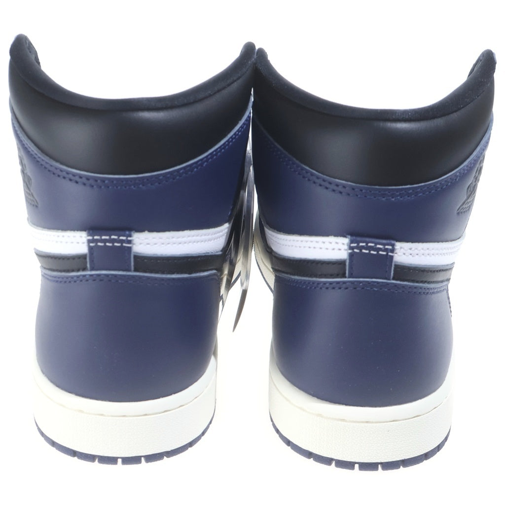 NIKE(ナイキ) AIR JORDAN 1 RETRO HIGH OG MIDNIGHT NAVY DZ5485-401 エアジョーダン1 レザーハイカットスニーカー ホワイト/ネイビー US10/28cm