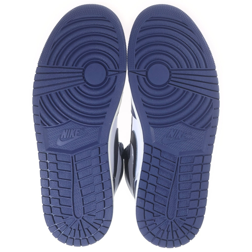 NIKE(ナイキ) AIR JORDAN 1 RETRO HIGH OG MIDNIGHT NAVY DZ5485-401 エアジョーダン1 レザーハイカットスニーカー ホワイト/ネイビー US10/28cm