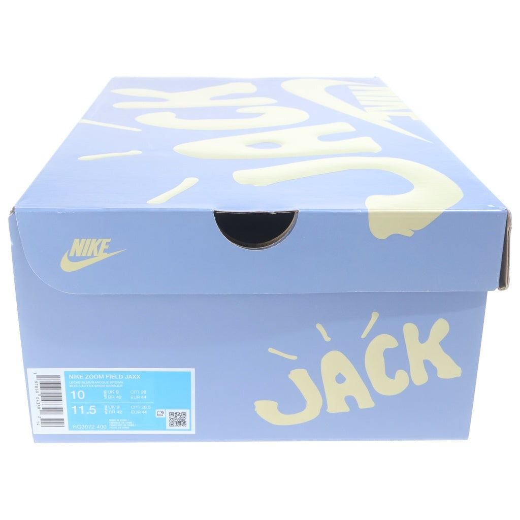 NIKE(ナイキ) ×TRAVIS SCOTT ZOOM FIELD JAXX HQ3072-400 トラヴィススコット ズームフィールドジャックス ローカットスニーカー ブラウン/ブルー US10/28cm