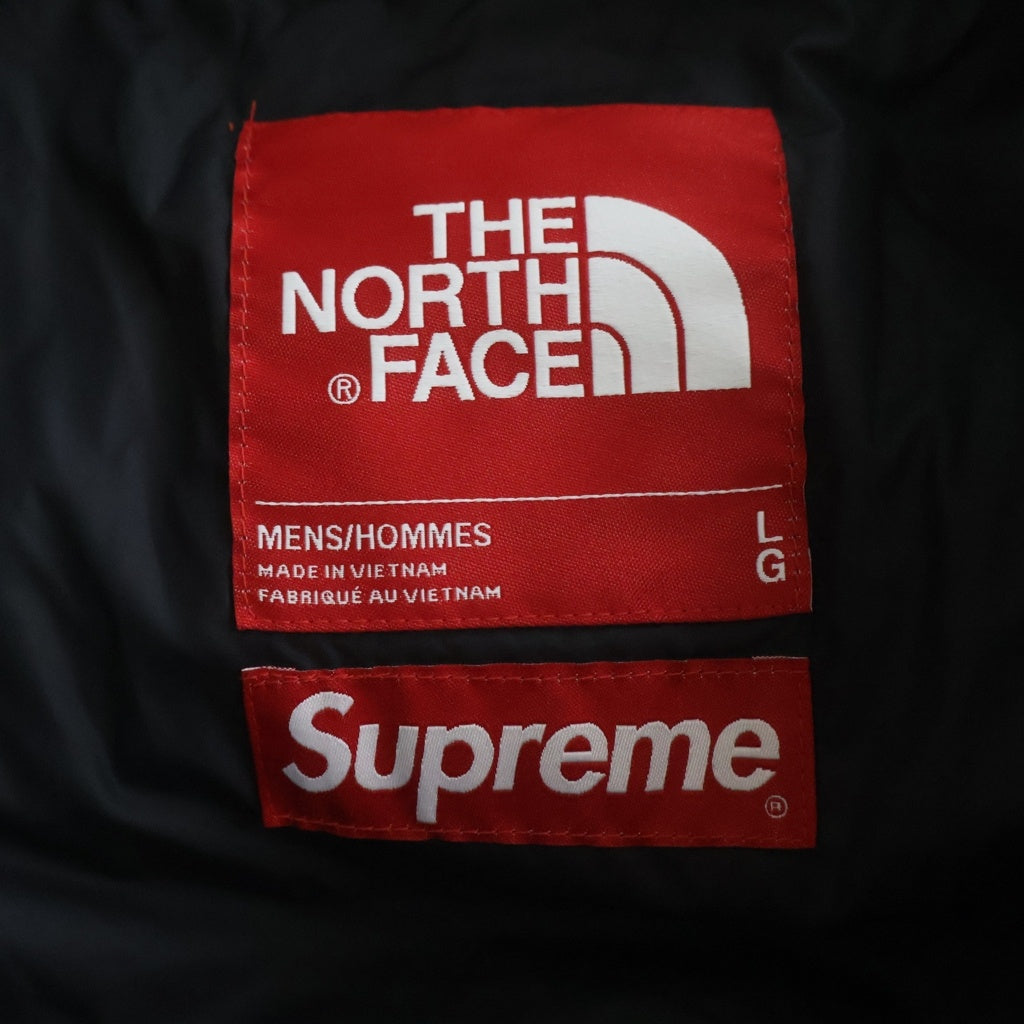 SUPREME(シュプリーム) 23AW ×THE NORTH FACE Suede Nuptse Jacket ノースフェイス スウェード ヌプシ ダウン ジャケット ブラック NF0A875N