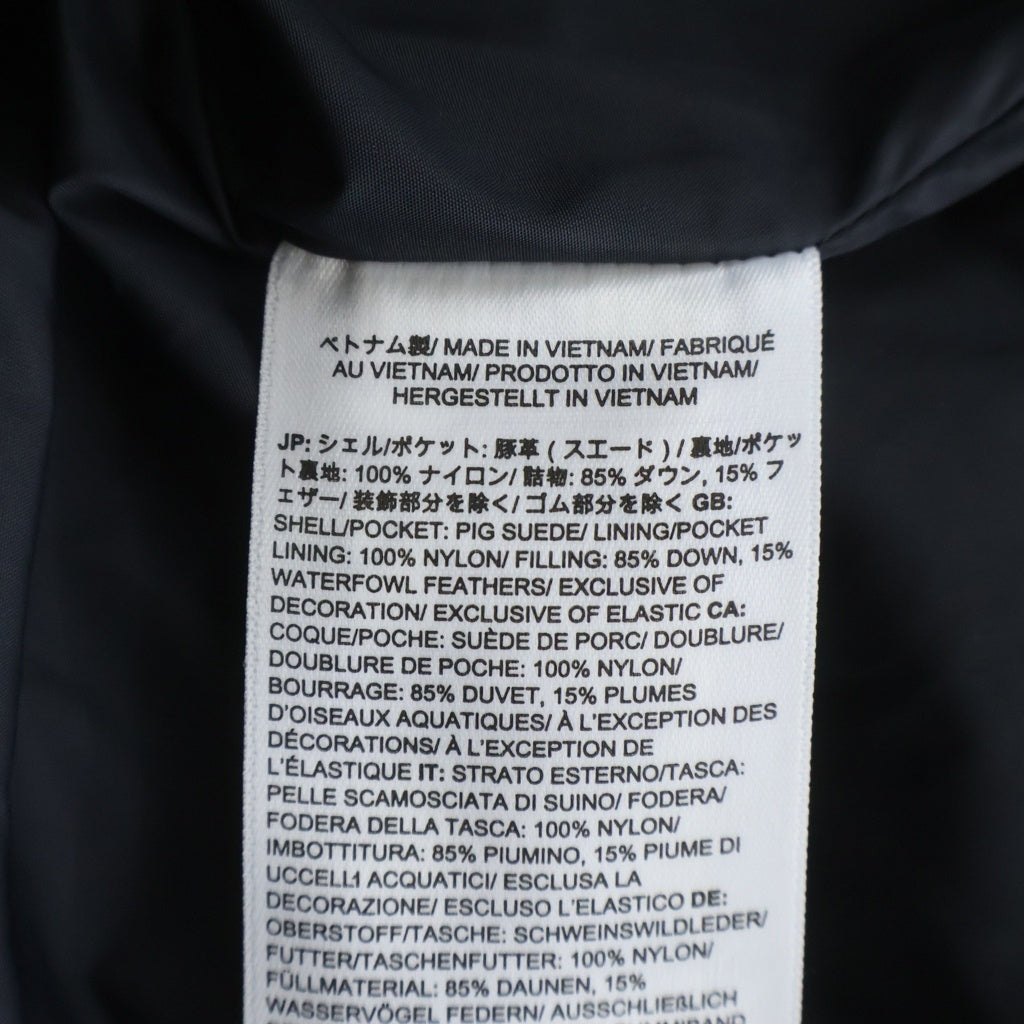 SUPREME(シュプリーム) 23AW ×THE NORTH FACE Suede Nuptse Jacket ノースフェイス スウェード ヌプシ ダウン ジャケット ブラック NF0A875N