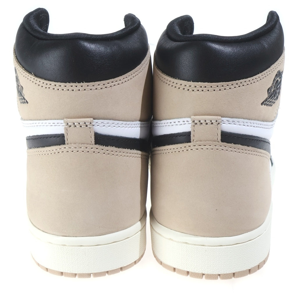 NIKE(ナイキ) WMNS AIR JORDAN 1 RETRO HIGH OG LATTE FD2596-021 ウィメンズ エアジョーダン1 レトロ ハイカットスニーカー ベージュ/ブラック US12/29cm