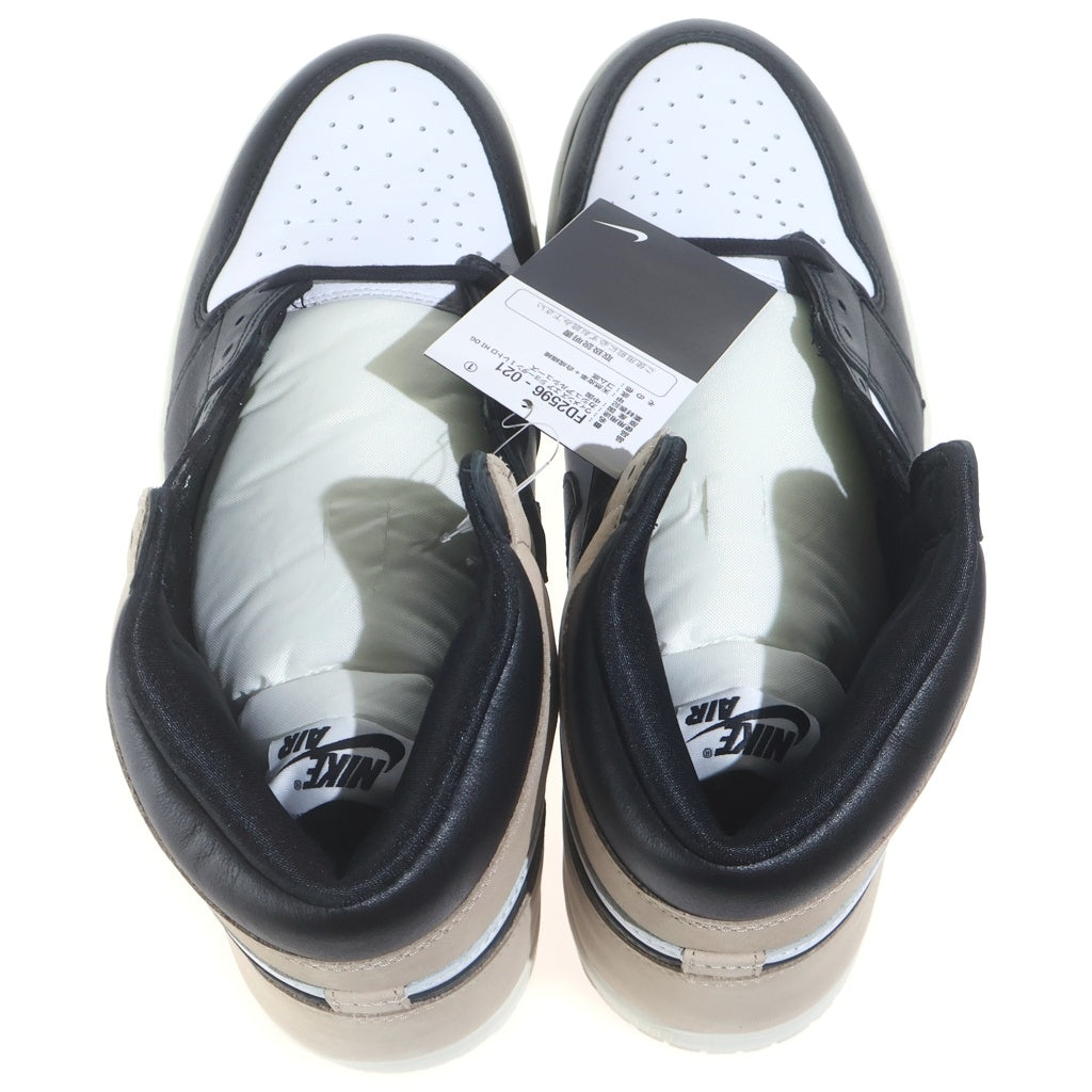 NIKE(ナイキ) WMNS AIR JORDAN 1 RETRO HIGH OG LATTE FD2596-021 ウィメンズ エアジョーダン1 レトロ ハイカットスニーカー ベージュ/ブラック US12/29cm