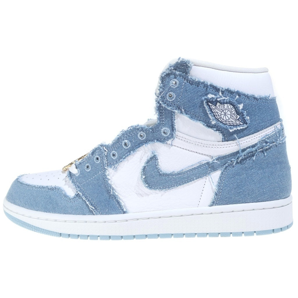 NIKE(ナイキ) WMNS AIR JORDAN 1 HIGH OG DENIM DM9036-104 ウィメンズ エアジョーダン1 デニム ハイカットスニーカー ホワイト/ブルー US12/29cm
