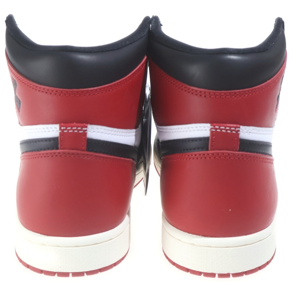 NIKE(ナイキ) AIR JORDAN 1 RETRO HIGH OG BLACK TOE REIMAGINED DZ5485-106 エアジョーダン1 レトロ ブラックトゥ リイマジンド ハイカットスニーカー ブラック/レッド/ホワイト US10/28cm
