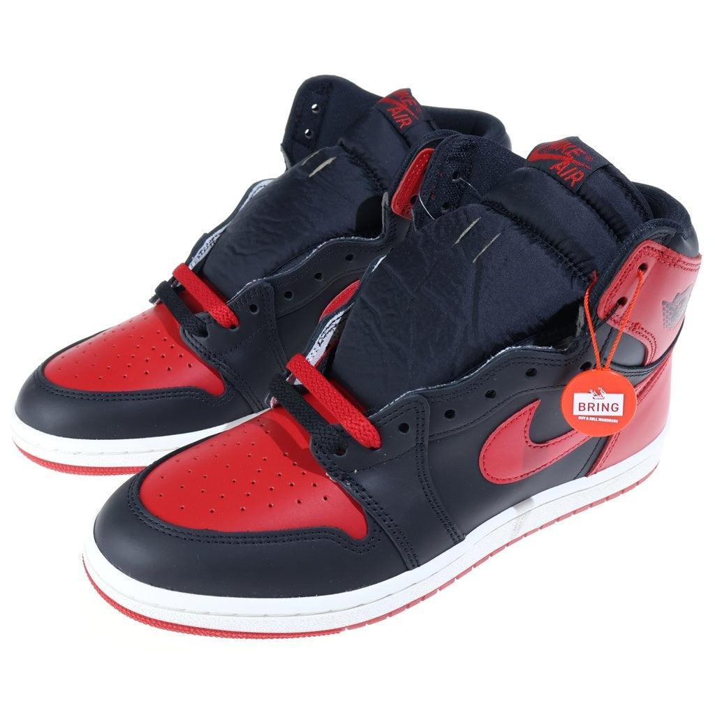 NIKE(ナイキ) AIR JORDAN 1 HIGH 85 BRED HV6674-067 エアジョーダン ブレッド ハイカットスニーカー ブラック/レッド US10/28cm
