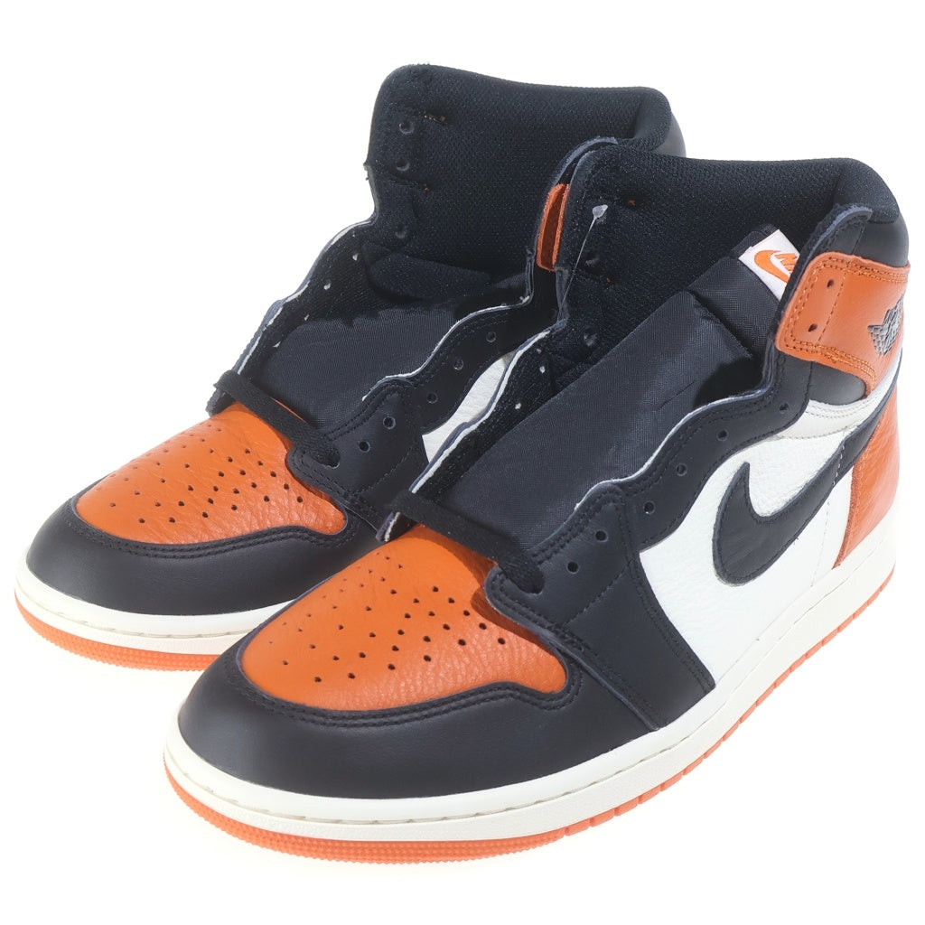 NIKE(ナイキ) AIR JORDAN 1 RETRO HIGH OG Shattered Backboard DZ5485-008 エアジョーダン1 レトロ シャッタードバックボード ハイカットスニーカー オレンジ/ブラック US10/28cm