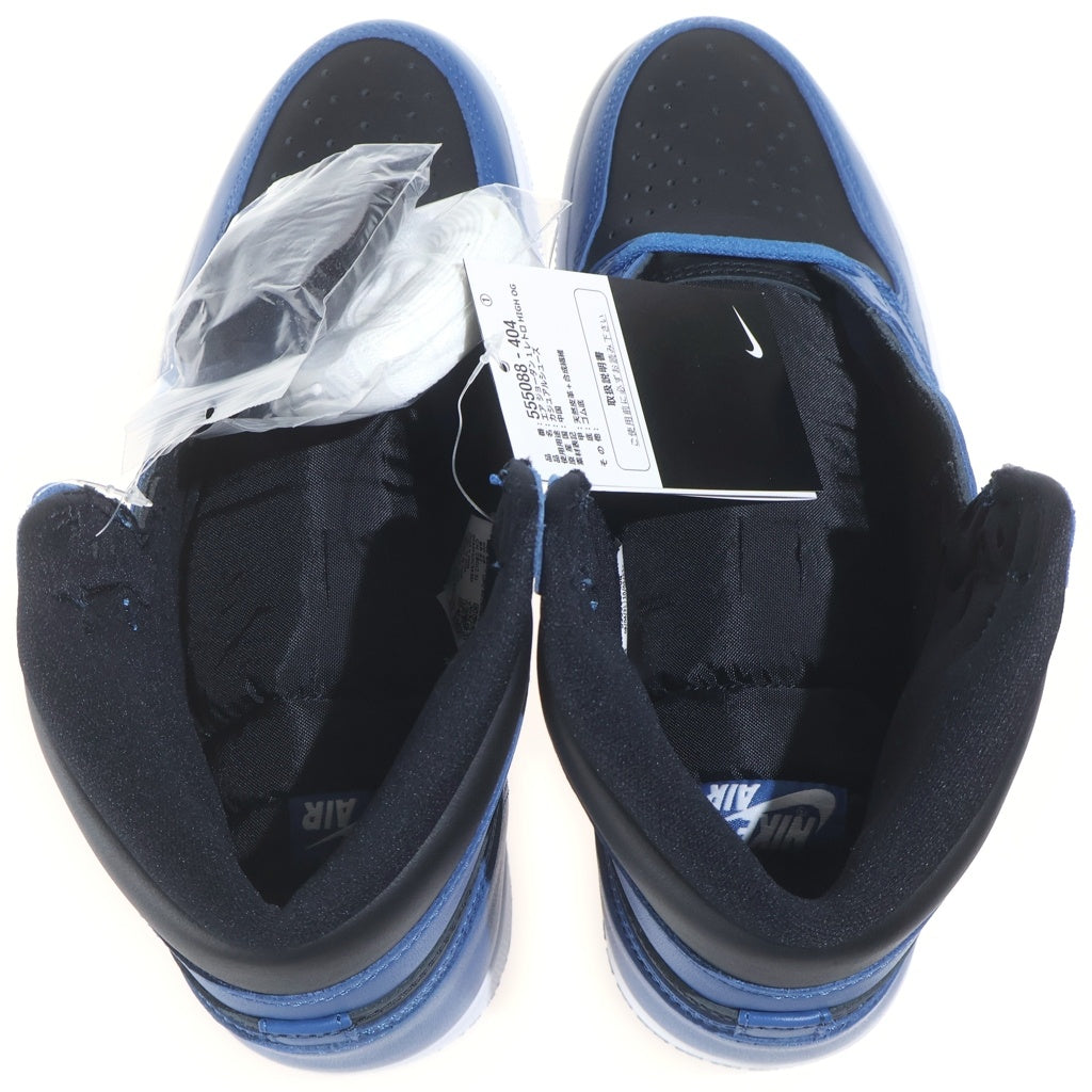 NIKE(ナイキ) AIR JORDAN1 RETRO OG DARK MARINA BLUE エアジョーダン レトロ ダークマリーナブルー ハイカットスニーカー ブラック/ブルー US10/28cm