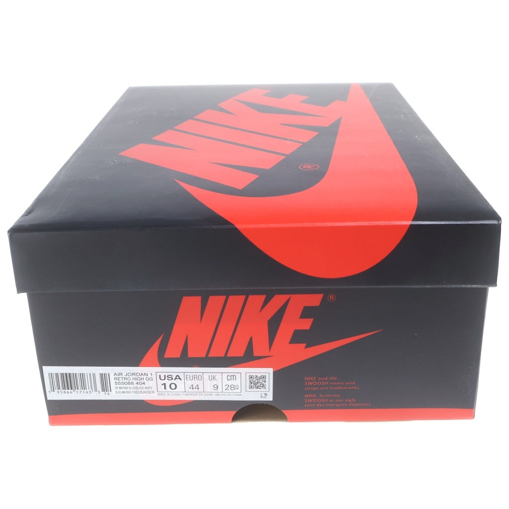 NIKE(ナイキ) AIR JORDAN1 RETRO OG DARK MARINA BLUE エアジョーダン レトロ ダークマリーナブルー ハイカットスニーカー ブラック/ブルー US10/28cm