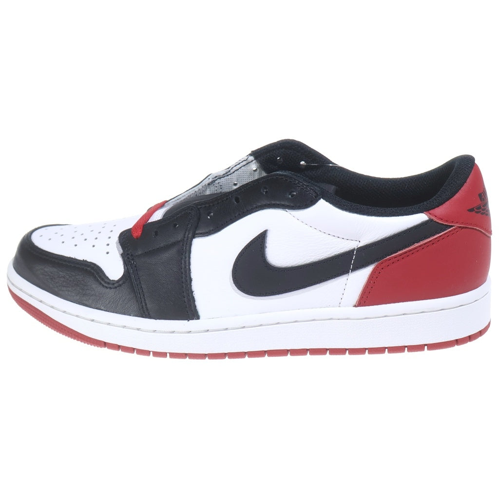 NIKE(ナイキ) AIR JORDAN 1 RETRO LOW OG BLACK TOE エアジョーダン1 レトロ ロー ブラックトゥ ローカットスニーカー ホワイト/ブラック/レッド US10/28cm CZ0790-106