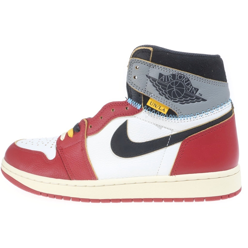 NIKE(ナイキ) ×UNION AIR JORDAN 1 RETRO HIGH OG CHICAGO HV8563-600 ユニオン エアジョーダン1 シカゴシャドー ハイカットスニーカー US10/28cm レッド/ホワイト