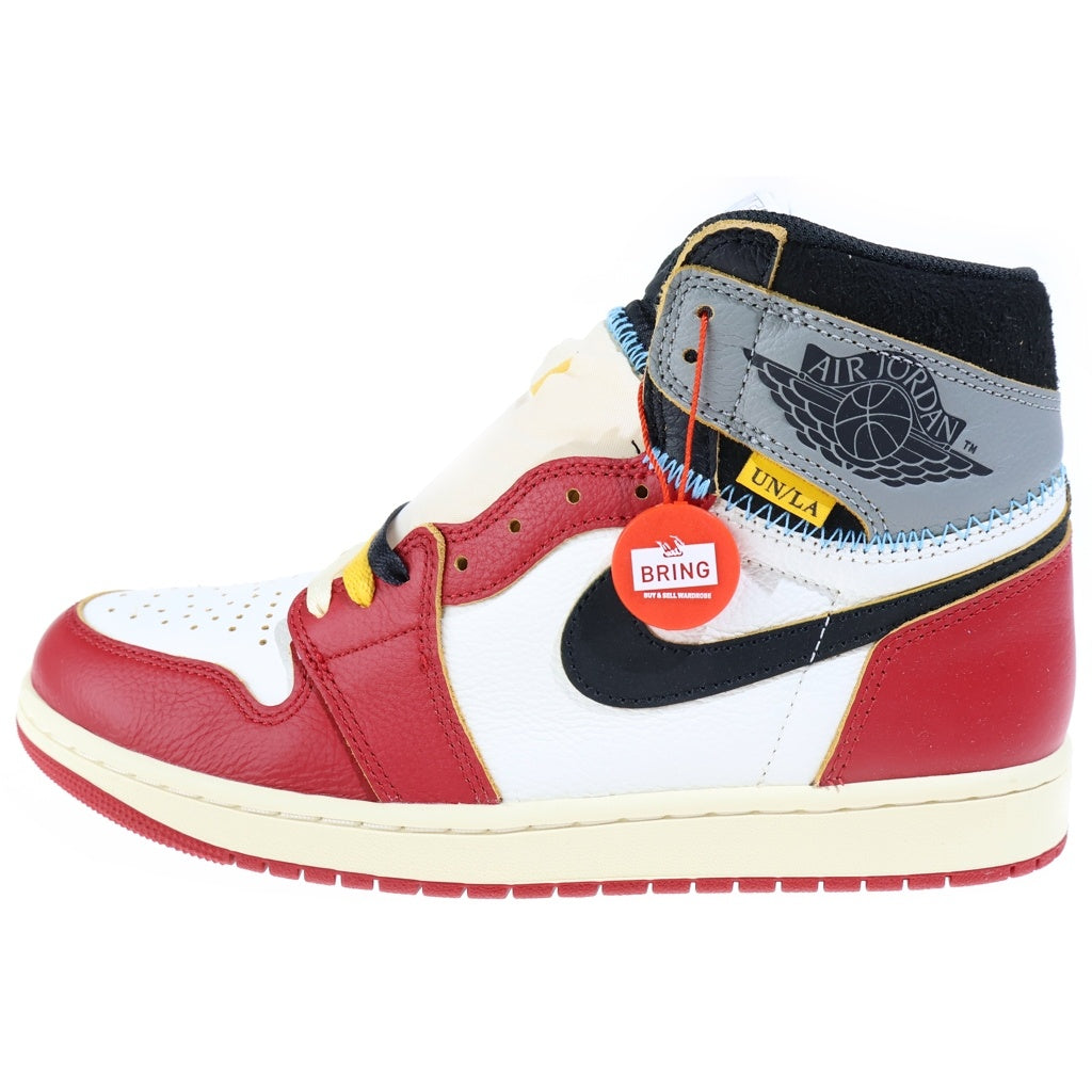NIKE(ナイキ) ×UNION AIR JORDAN 1 RETRO HIGH OG CHICAGO HV8563-600 ユニオン エアジョーダン1 シカゴシャドー ハイカットスニーカー US10/28cm レッド/ホワイト