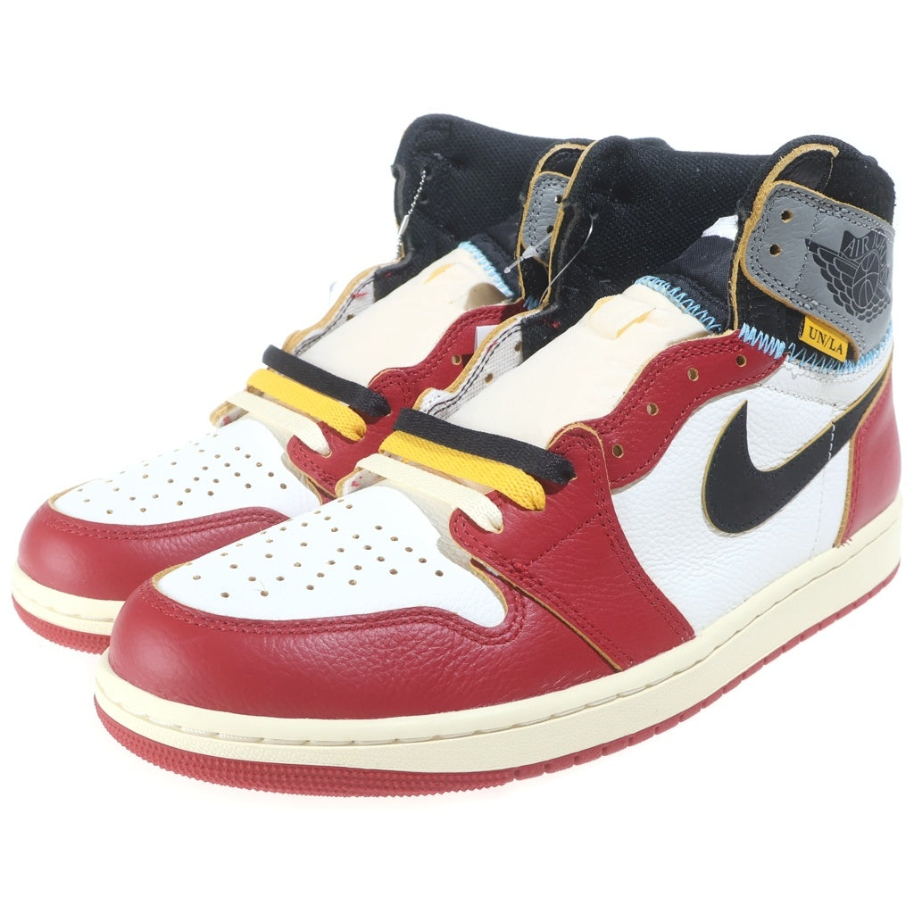 NIKE(ナイキ) ×UNION AIR JORDAN 1 RETRO HIGH OG CHICAGO HV8563-600 ユニオン エアジョーダン1 シカゴシャドー ハイカットスニーカー US10/28cm レッド/ホワイト