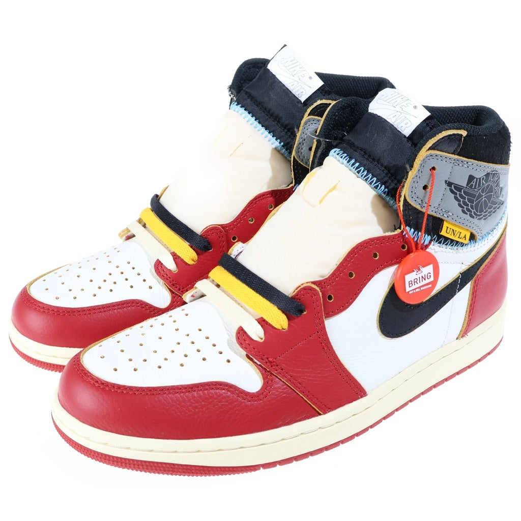 NIKE(ナイキ) ×UNION AIR JORDAN 1 RETRO HIGH OG CHICAGO HV8563-600 ユニオン エアジョーダン1 シカゴシャドー ハイカットスニーカー US10/28cm レッド/ホワイト