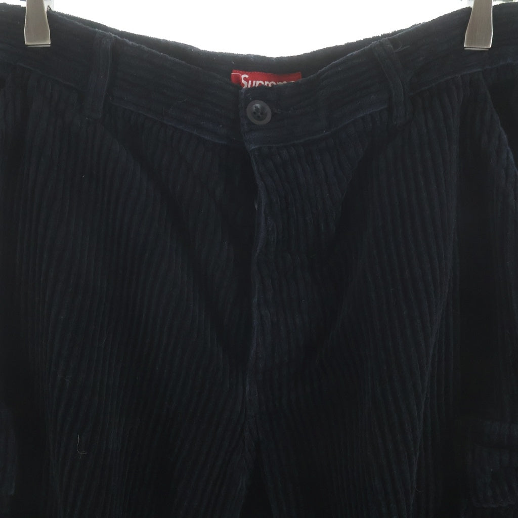 SUPREME(シュプリーム) 24AW Wide Wale Corduroy Cargo Pant ワイド コーデュロイ カーゴ ロング パンツ ブラック