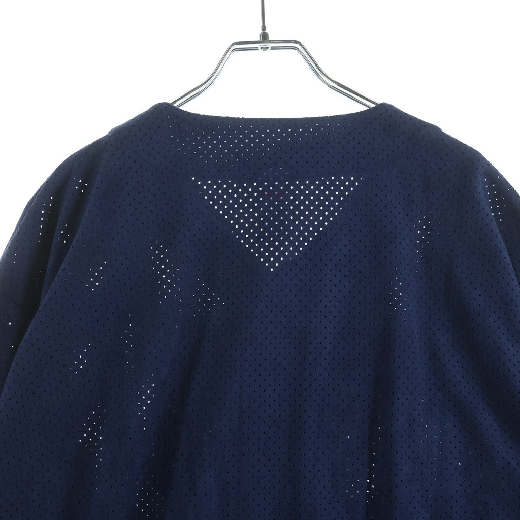 SUPREME(シュプリーム) 24SS Ultrasuede Mesh Baseball Jersey ウルトラスエードメッシュベースボールジャージ ネイビー