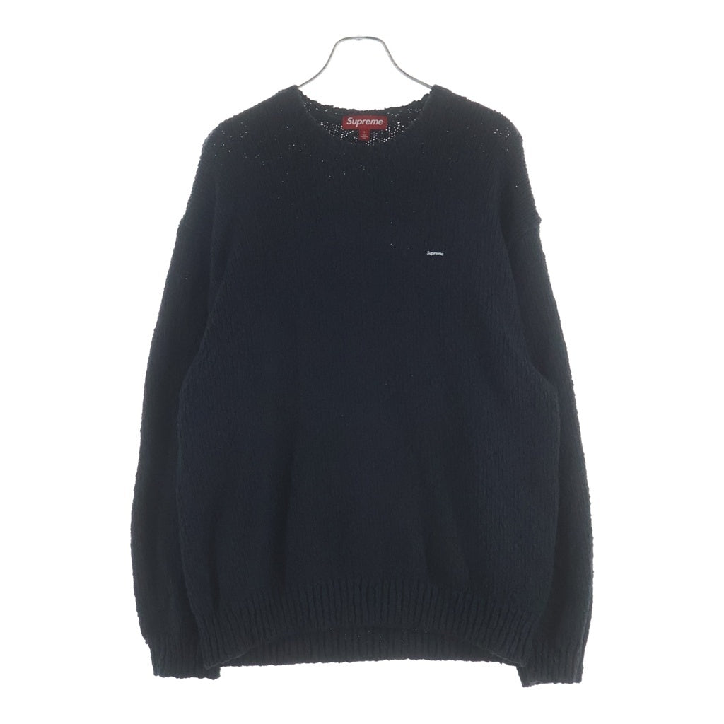 SUPREME(シュプリーム) 24SS Boucle Small Box Sweater ブークレ スモールボックスロゴ ニットセーター ブラック