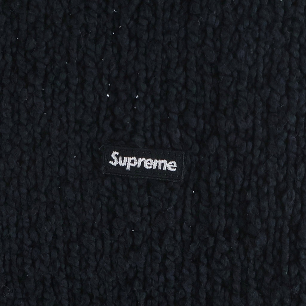SUPREME(シュプリーム) 24SS Boucle Small Box Sweater ブークレ スモールボックスロゴ ニットセーター ブラック