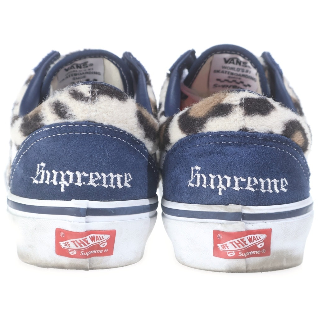 SUPREME(シュプリーム) 23AW ×VANS Leopard Old Skool バンズ レオパード オールドスクール ローカットスニーカー シューズ ネイビー US8.5/26.5cm 721454