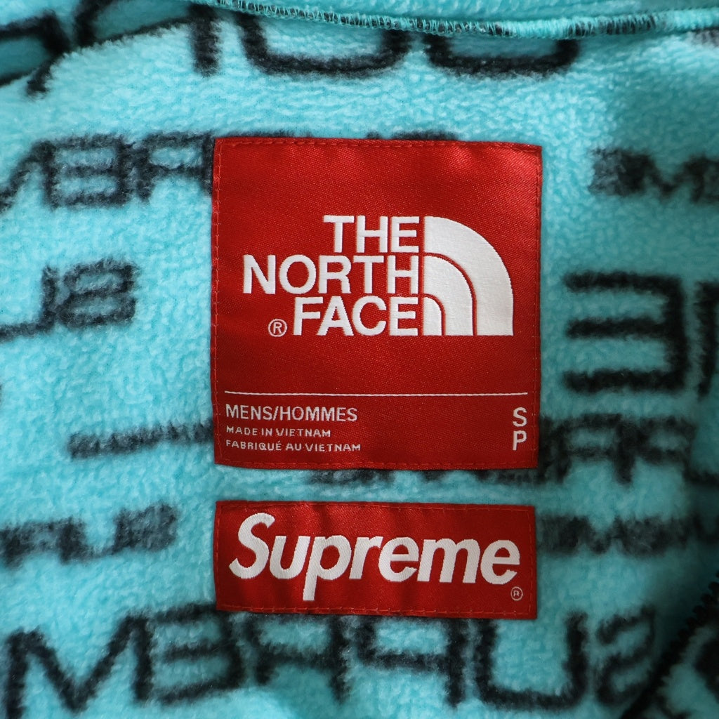 SUPREME(シュプリーム) 21AW ×THE NORTH FACE Steep Tech Fleece Jacket ザノースフェイス ステップテックフリースジャケット ロゴ総柄 ブルゾン マルチ NA52101I