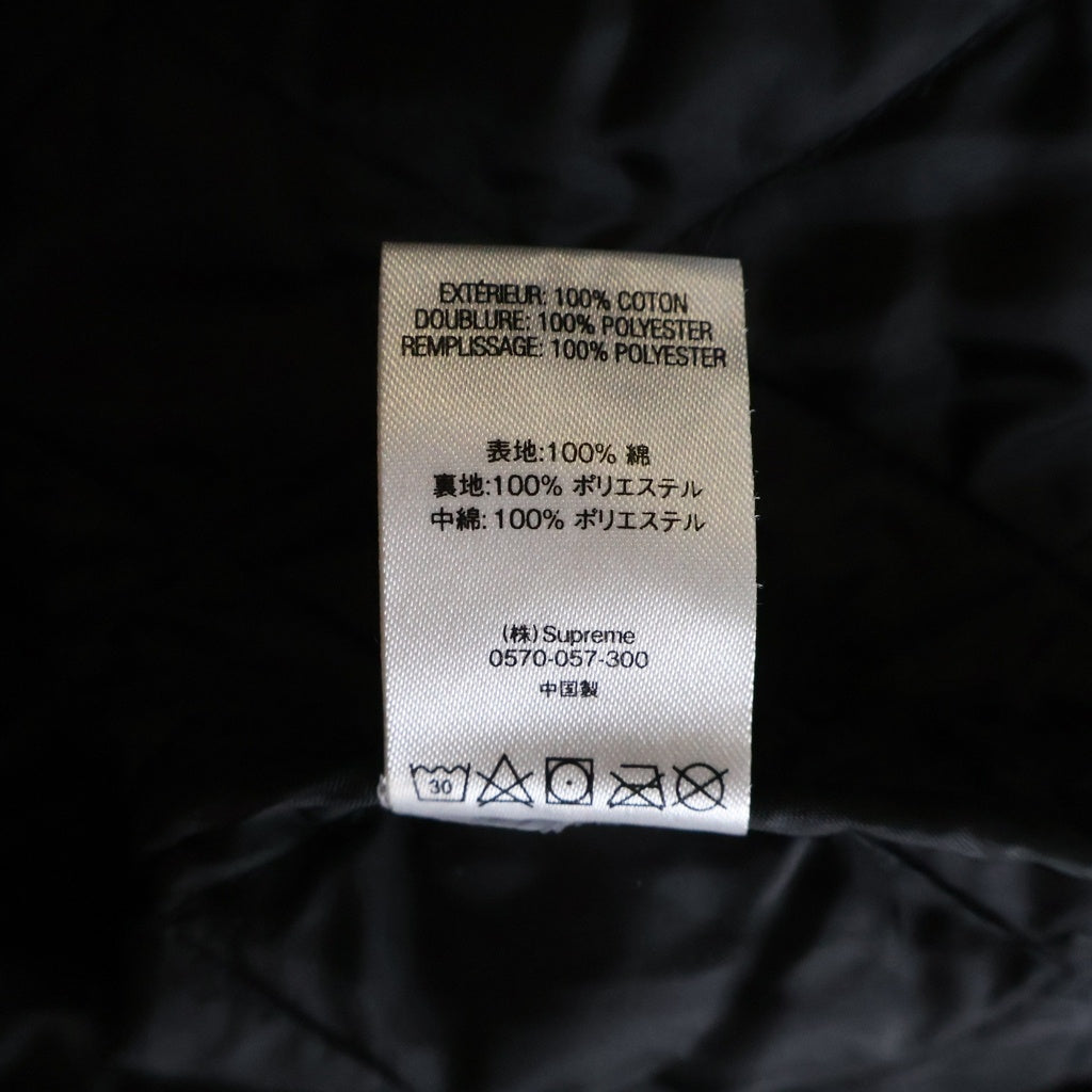 SUPREME(シュプリーム) 20AW Chains Quilted Jacket チェーンズ キルティング ジャケット ブラック