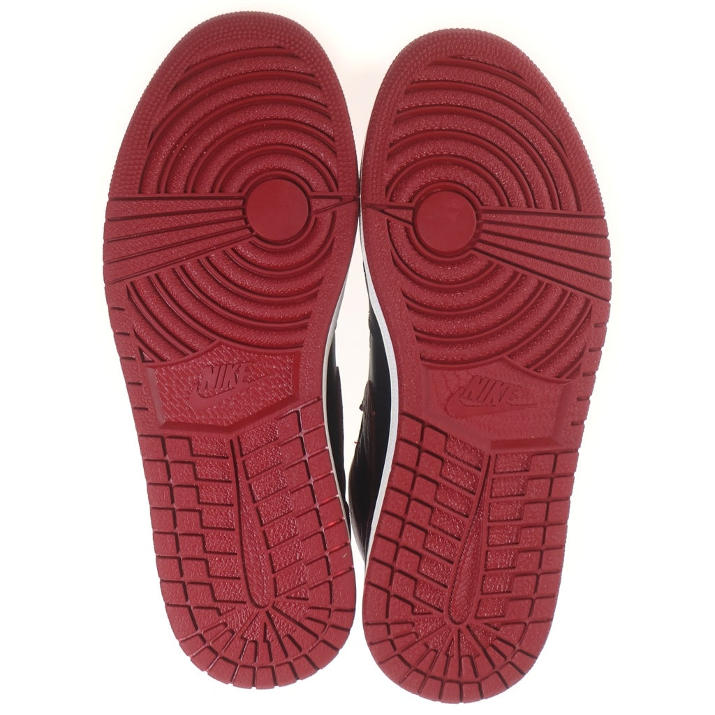 NIKE(ナイキ) 【観賞用 2016年製】 AIR JORDAN 1 RETRO HIGH OG BANNED BRED エアジョーダン1 バーンド ブレッド ハイカットスニーカー ブラック/レッド US9.5/27.5cm 555088-001